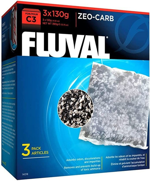 Fluval Zeo-Carb Filter Bags For C3 Power Filter (3 Pack)