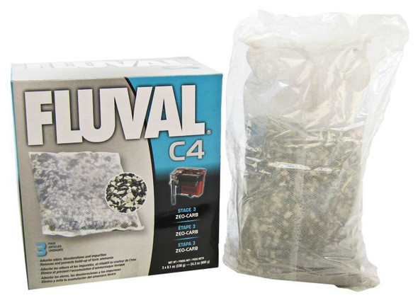 Fluval Zeo-Carb Filter Bags For C4 Power Filter (3 Pack)