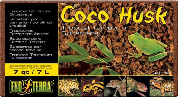Exo Terra Coco Husk Brick Tropical Terrarium Reptile Substrate 7 qt