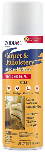 Zodiac Carpet & Upholstery Aerosol Flea Spray 16 oz