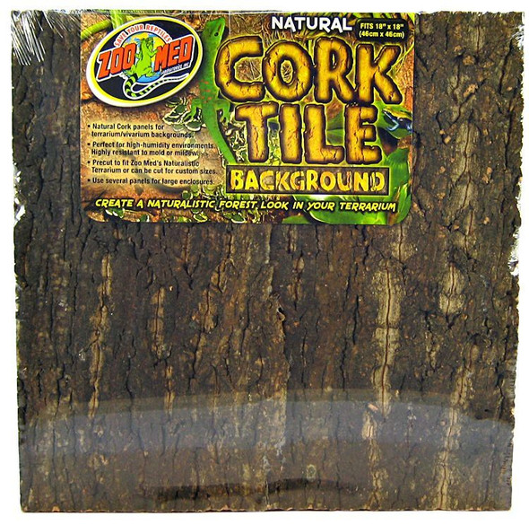 Zoo Med Natural Cork Tile Terrarium Background Large (18Long x 18 Wide)