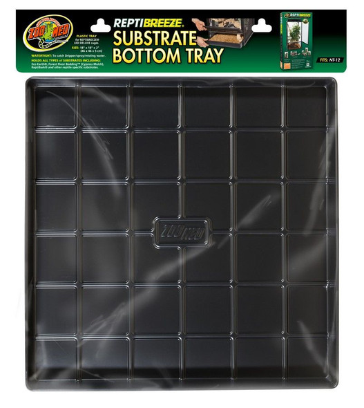 Zoo Med ReptiBreeze Substrate Bottom Tray Tray for NT12 - (18L x 18W x 2H)