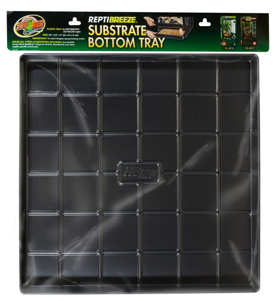 Zoo Med ReptiBreeze Substrate Bottom Tray Tray for NT13 & NT17 - (24L x 24W x 2H)
