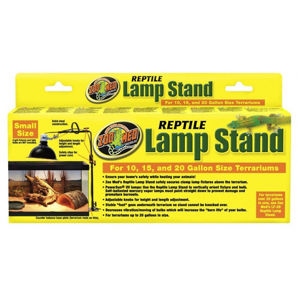 Zoo Med Economy Reptile Lamp Stand Fits 10-20 Gallon Sized Terrariums