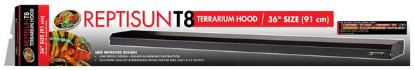 Zoo Med Reptisun T8 Terrarium Hood 36 Fixture without Bulb (36 Bulb Required)