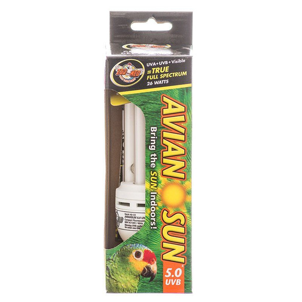 Zoo Med Avian AvianSun 5.0 UVB Compact Flourescent Bulb 26 Watts