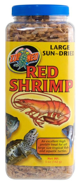 Zoo Med Large Sun-Dried Red Shrimp 5 oz