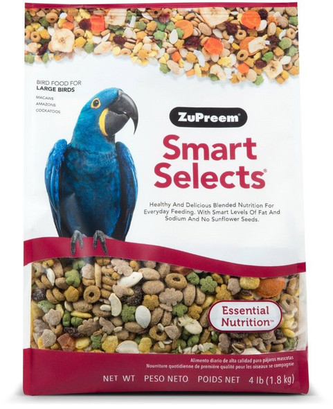 ZuPreem Smart Selects Bird Food for Large Birds 4 lbs