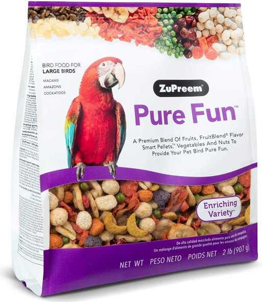ZuPreem Pure Fun Enriching Variety Seed for Large Birds 2 lbs