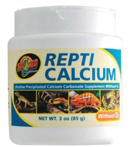 <p>Repti-Calcium without D3 is an ultra fine precipitated calcium carbonate supplement. It is a phosphorus-free calcium supplement for reptiles and amphibians. It has a unique shape/high surface area per gram resulting in increased calcium bioavailability.</p>