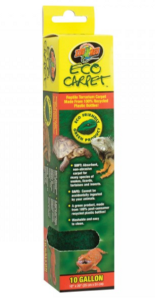 Soft, absorbent, non-abrasive carpet for many species of snakes, lizards, tortoises and insects. It is 100% safe, as it cannot be accidentally ingested by your animals. Washable and easy to clean.