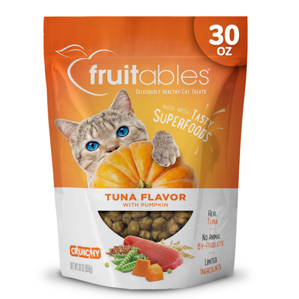 <body><p>As the name implies, your cat will go absolutely crazy for the Fruitables Wildly Natural Flavor Cat Treats. Featuring a crunchy exterior and a flaky interior that pleases all of his kitty senses, this flavorful recipe uses just 13 ingredientsâ€”which cuts down on a lot of the â€œjunkâ€ that is often found in cat treats.</p><ul><li>Crunchy exterior</li> <li>Flaky interior</li> <li>Just 13 ingredients</li></ul></body>