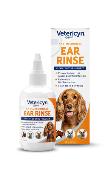 <body><p>Use Vetericyn Plus Ear Care daily to maintain healthy, clean ears, and to reduce the risk of irritation. Our Vetericyn Plus Ear Care applicators and formula line where as created with all types of ear shapes in mind. Based on advanced hypochlorous technology, Vetericyn Plus Ear Rinse is formulated at an appropriate pH level, and will not burn or sting. This product can be used for flushing, cleansing and caring for wounds and irritations to the outer ear and ear canal. It is also great for cleaning ears affected by irritations caused by contaminants or pollutants. Use daily to reduce the risk of irritation From your home to the farm or ranch, Vetericyn makes caring for your animals simple and easy.</p></body>