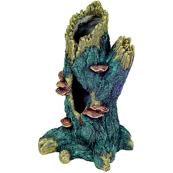 <body><p>Blue Ribbon Exotic Environments Hollow Tall Tree Trunk 10 x 8 x 18 inches. Large swim through holes, makes a great centerpiece for large size tanks. Safe for all freshwater, saltwater and snake/reptile terrariums.</p></body>