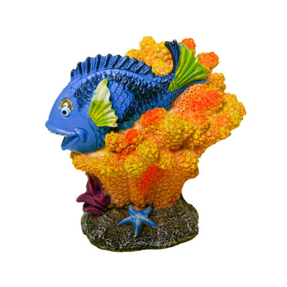 <body><p>Cheery & adorable, this resting tang looks so comfy in it's anemone pillow! Colorfully painted to adorn your freshwater or saltwater aquarium. Safe & non-toxic these beautiful ornaments look great in any aquarium or terrarium.</p></body>