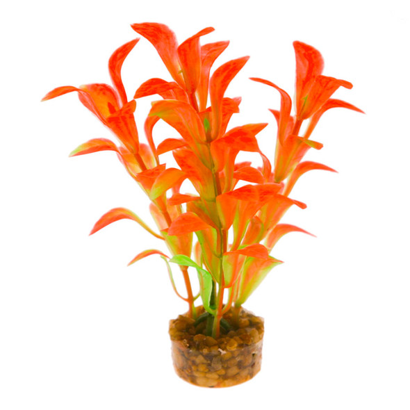 <body><p>Brilliantly colored, this gravel base plant anchors nicely, with soft plastic leaves & branches that are sturdy enough to stand up on their own, but soft enough to sway in the water. Safe for fresh or salt water.</p></body>