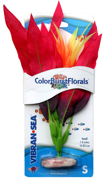 <body><p>Hand dyed silk-style plants safe for aquariums & terrariums. Full, beautiful floral clusters which sway in the water for a natural look. Weighted resin base with no metal stems</p><ul><li>Vibrant & colorful floral clusters</li> <li>Safe & non-toxic</li> <li>Sways in the water, providing a natural look.</li> <li>Weighted resin base with no metal stems.</li></ul></body>