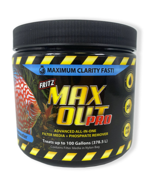 <body><p>MaxOut PRO Freshwaterâ€™s unique blend combines high-grade rinsed carbon, proprietary phosphate resin and organic scavenger resins. MaxOut PRO Freshwater removes all toxins, metals and odors in the water column. High capacity carbon removes organics and polishes aquarium water. Proprietary resins unique to the MaxOut PRO Freshwater blend aid in the removal of phosphates and reduces the buildup of organics that can cause algae. MaxOut PRO Freshwater helps maintain aquarium pH levels by keeping them stable and consistent. Let MaxOut PRO Freshwater clear your water and help balance your parameters.</p><ul><li>Polishes Aquarium Water Quickly and Efficiently</li> <li>Quickly Removes Toxins and Keeps Trace Elements in Balance</li> <li>Designed for Freshwater</li> <li>Pre-Filled Nylon Bag, No Mess</li> <li>No pre-rinsing is required</li></ul></body>