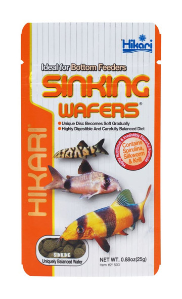 <body><p>Sinking WafersÂ® were specifically developed for corydoras catfish, loaches and other bottom feeders after extensive research into their nutritional requirements and eating habits. Keep them active and in ideal form with Sinking WafersÂ®!</p></body>