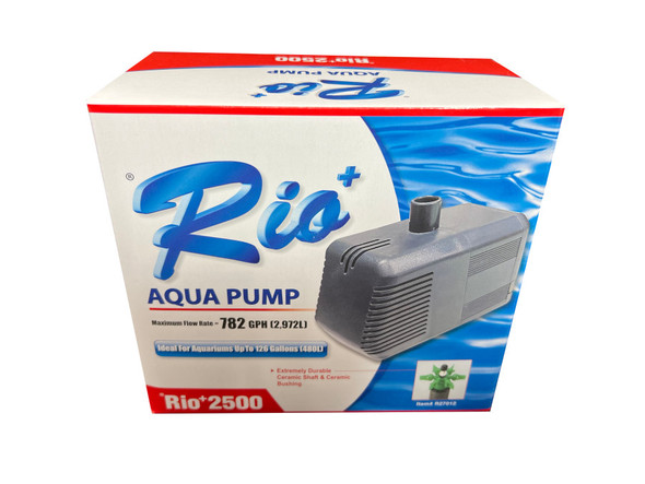 <body><p>Rio+ Aqua Pump is energy efficient, compact and quiet design, durable ceramic shaft and bushing and adjustbale flow for maximum flexibility. Optional needle wheel conversion for ultra fine bubbles. Optional magnetic mount. Suitable for use in - freshwater or saltwater tanks, fountains, water features, and waterfalls, wet/dry filtration systems, protein skimmers, and sumps and under gravel filtration.</p><ul><li>Energy efficient</li> <li>Compact and quiet design</li> <li>Durable ceramic shaft and bushing</li> <li>Adjustable flow for maximum flexibility</li></ul></body>