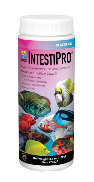 <body><p>IntestiPro is a powdered formula that was developed to offer the hobbyist an effective way to treat intestinal worm issues suffered by their pond, freshwater or marine fishes. This revolutionary, extremely safe and highly effective product offers you a one-two punch of proven ingredients in a scientifically developed ratio!</p><ul><li>Powdered formula</li> <li>Developed to offer the hobbyist an effective way to treat intestinal worm issues suffered by their pond, freshwater or marine fishes</li> <li>This revolutionary, extremely safe and highly effective product offers you a one-two punch of proven ingredients in a scientifically developed ratio</li></ul></body>