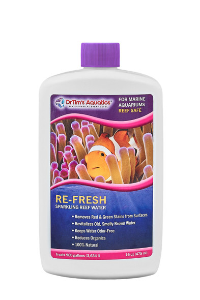 <body><p>Revitalizes old, green/brown aquarium water. Re-FRESH is a potent combination of beneficial bacteria that work together to maintain clear water, clean aquarium surfaces and eliminate odors.</p></body>