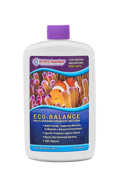 <body><p>Dr.Tim's Aquatics Eco-Balance Multi-Strain Probiotic Bacteria Reef Aquaria, 16oz</p></body>