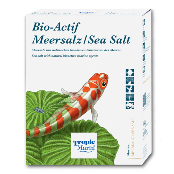 <body><p>Bio-ACTIF SYSTEM is suggested for aquarists that want all of the benefits of Pro-REEF but also want to add carbon dosing to their tank maintenance regime. Bio-ACTIF SYSTEM salt has the same calcium and magnesium levels as Pro-REEF with a slightly higher alkalinity: 7.5-8.5 dKH and has the addition of the same carbon dosing compounds (long chain marine polymers) found in Tropic Marin's Reef-ACTIF product and Bio-ACTIF SYTEM line of products. Made with all pharmaceutical grade raw materials, it has zero nitrates, phosphates and silicates. It always dissolves cleanly and crystal clear with no residue and is produced in our lab under the strictest batch controls.</p></body>