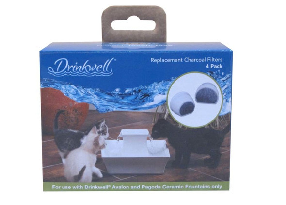 <body><p>Drinkwell Replacement Charcoal Filters keep your pet's water tasting clean and fresh. Each filter features a duo-density polyester pad that catches hair and debris, while the charcoal removes bad tastes and odors from the water making it more appealing to drink. Filters help extend the life of your fountain and pump and should be replaced every 2 to 4 weeks.</p></body>