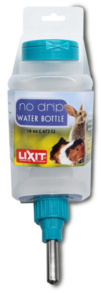 <body><p>Top Fill Bottles with no drip valve, Patented valve with ball tip, Flip Top bottle makes for easy filling and cleaning, Flat sides makes it easy to mount inside or outside cage, Safe BPA Free Plastic, For Rabbits, Ferrets, Guinea Pigs, Rats, Chinchillas and other small animals</p></body>