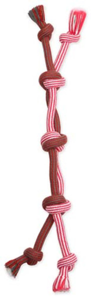 <body><p>Mammoth Flossy Chews EXTRA braided toys are made from premium quality cotton-poly yarns that help dogs maintain good dental hygiene while they play. This toy is designed for strong chewers and is perfect for interactive playing, tossing and tugging. Toss. Tug. Floss. Perfect for small - medium breeds.</p><ul><li>Made from premium quality cotton-poly yarns that help dogs maintain good dental hygiene</li> <li>Designed for strong chewers</li> <li>Perfect for interactive playing, tossing and tugging.</li></ul></body>