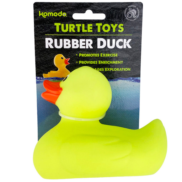 <body><p>Komodo has introduced a great way to add some fun into your turtle's daily routine! This floating Rubber Duck will entice your turtle to swim and play with this colorful toy. Place the duck in the water and watch your turtle start hunting and playing with their new friend!</p><ul><li>Great way to add some fun into your turtle's daily routine</li> <li>Floating Rubber Duck will entice your turtle to swim and play</li> <li>Place the duck in the water and watch your turtle start hunting and playing with their new friend</li></ul></body>