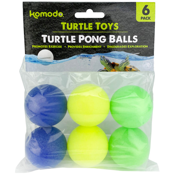 <body><p>Komodo has introduced a great way to add some fun into your turtle's daily routine! These floating Ping Pong balls will entice your turtle to swim and play with this colorful toy. Place a ball in the water and watch your turtle start hunting and playing! Promotes exercise, encourages exploration, comes in three colors: green, yello, and blue, add some fun to your turtle's day!</p><ul><li>Great way to add some fun into your turtle's daily routine</li> <li>Floating Ping Pong balls will entice your turtle to swim and play</li> <li>Place a ball in the water and watch your turtle start hunting and playing</li> <li>Promotes exercise, encourages exploration</li></ul></body>
