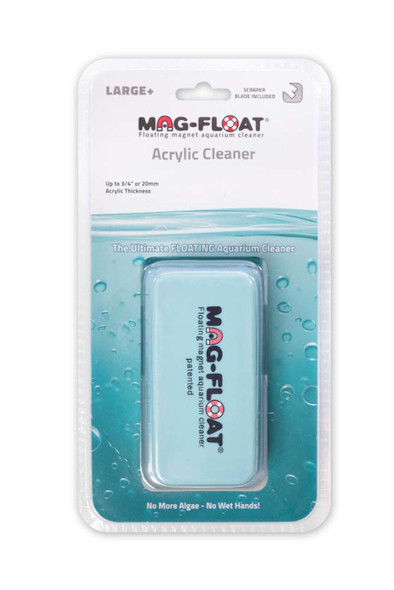 <body><p>Small floating aquarium acrylic cleaner with a surface thickness up to 3/16in</p></body>