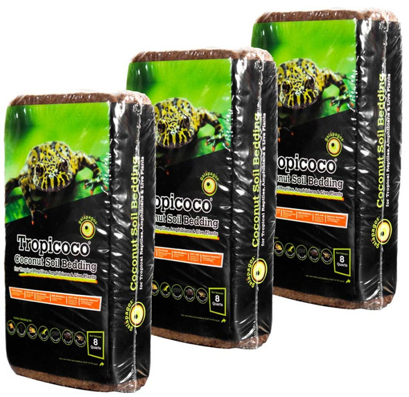 <body><p>Galapagos Tropicoco coconut soil bedding is for Tropical Reptiles, Amphibians & Live Plants. It is a perfect substrate for Oriental Fire Bellied Toads, Tiger Salamanders, Pacman Frogs, Green Anoles, Garter Snakes, Box Turtles, Western Toads, and similar species.</p><ul><li>Ultra-soft, comfortable bedding for your hermit crab, rad reptile or amphibian amigo.</li> <li>Eco-friendly soil is made from a sustainable and renewable resource.</li> <li>High-absorbency material controls tropical humidity.</li> <li>Free from salt, chemicals, oils and parasites.</li> <li>Resealable bag helps keep bedding fresh.</li></ul></body>