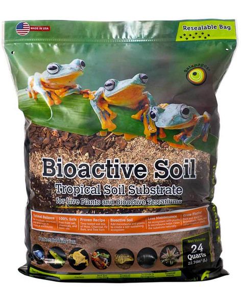 <body><p>Galapagos Bioactive Mix is the perfect blend of: Tree Fern, Fir Bark, Tropicoco Soil, Sphagnum Moss, and Charcoal . This substrate creates the ideal soil with the optimal balance of drainage and moisture retention for tropical plants to thrive and grow. Great for bioactive terrariums, live plant terrariums, or even tropical house plants.</p><ul><li>Moisture retention and drainage balance</li> <li>Perfect blend of natural materials</li> <li>Ideal soil</li></ul></body>