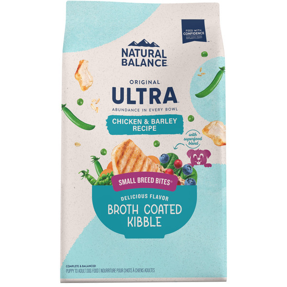 <body><p>Kibble coated in dry vegetable broth for amazing aroma & delicious tasteâ€‹. Real chicken is the first ingredient for a delicious protein source that provides essential nutrients to â€‹help support healthy organs and musclesâ€‹. Formulated with Superfood Blend and guaranteed levels of antioxidant vitamins and minerals to help maintain a healthy immune systemâ€‹. Made with wholesome grain. Featuring Small Breed BitesÂ® with kibble size for smaller jaws & teeth.â€‹</p><ul><li>Kibble coated in dry vegetable broth for amazing aroma & delicious tasteâ€‹</li> <li>Real chicken is the first ingredient for a delicious protein source that provides essential nutrients to â€‹help support healthy organs and musclesâ€‹</li> <li>Formulated with Superfood Blend and guaranteed levels of antioxidant vitamins and minerals to help maintain a healthy immune systemâ€‹</li> <li>Made with wholesome grain</li> <li>Featuring Small Breed BitesÂ® with kibble size for smaller jaws & teeth</li></ul></body>