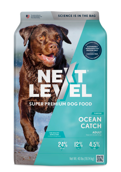 <body><p>Formulated with sustainable, wild-caught ocean fish as the primary source of protein, Ocean Catch is free of chicken Â­â€” making it ideal for all dogs specifically those with allergies and sensitivities. It delivers omega fatty acids for healthy skin and coat, antioxidants for a healthy immune response and complete nutrition for everyday vitality and whole body health. Our Purpose line of dog foods are scientifically formulated to address specific health or diet needs â€” combining targeted nutrition with our proprietary VX Advantageâ„¢ blend to provide the right nutrients, in the right amounts, at the right time.</p><ul><li>Super Premium Dog Food</li> <li>Formulated with sustainable, wild-caught ocean fish as the primary source of protein</li> <li>Free of chicken ,making it ideal for all dogs specifically those with allergies and sensitivities</li> <li>Omega fatty acids for healthy skin and coat</li> <li>Antioxidants for a healthy immune response</li> <li>Complete nutrition for everyday vitality and whole body health</li> <li>Part of the Purpose Line, scientifically formulated to address specific health or diet needs</li></ul></body>