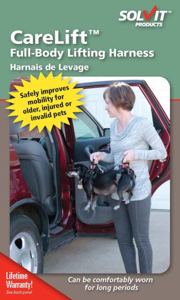 <body><p>For older, injured or invalid dogs, the CareLift lifting harness provides a convenient and safe way to improve pet's mobility. The harness can be used with the rear section only, front section only, or with both front and rear sections for dogs that need more assistance.</p></body>