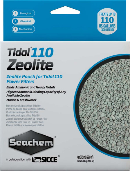 <body><p>Tidal 55 Zeolite - Zeolite Pouch. Binds Ammonia And Heavy Metals, Highest Ammonia Binding Capacity Of Any Available Zeolite. Marine & Freshwater</p></body>