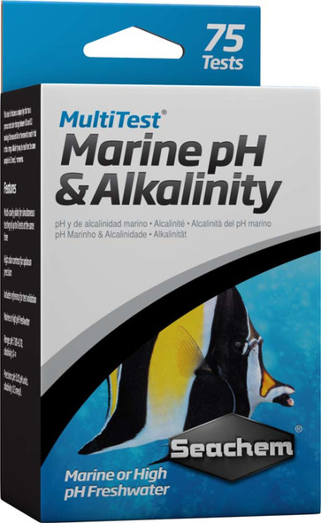 <body><p>Marine pH should be 8.2 - 8.4. Tanks dosed with limewater may go as high as 8.6. Natural sea water has a total alkalinity of 2 - 3 meq/L, but aquarium water should have a total alkalinity of 4 - 6 meq/L..</p></body>