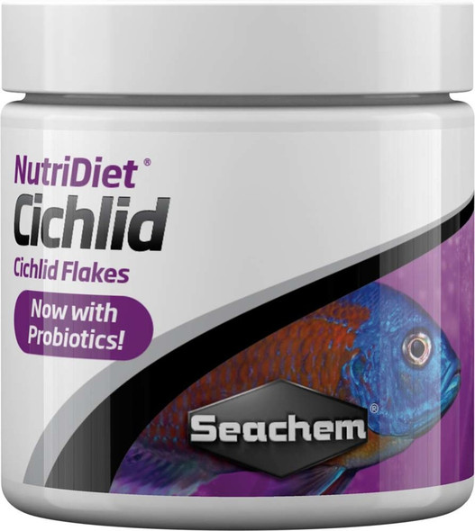 <body><p>NutriDietÂ® Cichlid Flakes are formulated to provide all essential nutrients for all Cichlids. The diet focuses on a high Chlorella Algae content. Chlorella Algae is an exceptional source of a broad range of vitamins, amino acids, as well as all other nutrients required for all animal life. It is considered a potential super food that far surpasses the nutrients delivered by Spirulina Algae common to other diets. Additionally, Cichlid Flakes contain GarlicGuard as an appetite stimulant.</p></body>