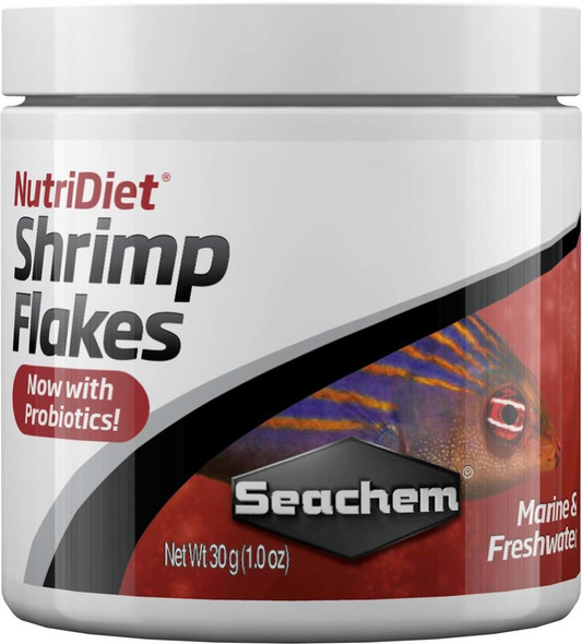 <body><p>NutriDietÂ® Shrimp Flakes is a premium and nutritionally balanced diet formulated to meet the requirements of marine and freshwater fish. It contains only the highest quality ingredients including shrimp, squid, and fish. They contains a broad spectrum of all the important components needed in marine and freshwater fish diets: protein, fat, carbohydrates, vitamins and minerals.</p></body>