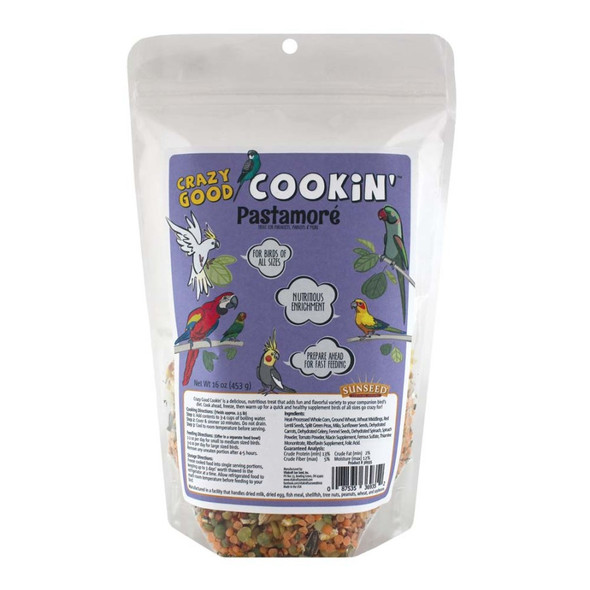 <body><p>Crazy Good Cookin' is a delicious, nutritious treat that adds fun and flavorful variety to your companion bird's diet. Cook ahead, freeze, then warm up for a quick and healthy supplement birds of all sizes go crazy for!</p></body>