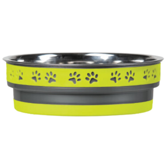 <body><p>Our Corsa Pet Bowls are made from Rust Proof, Bacteria Resistant Stainless Steel. They have a Rubber base for anti-skid proof. They are top rack only dishwasher safe. We offer 5 vibrant colors and a unique stacking ability on shelf so all colors are visible from top to bottom.</p><ul><li>Made from Rust Proof, Bacteria Resistant Stainless Steel</li> <li>|Rubber base for anti-skid proof</li> <li>Top rack only dishwasher safe</li> <li>5 vibrant colors</li> <li>Unique stacking ability on shelf so all colors are visible from top to bottom</li></ul></body>