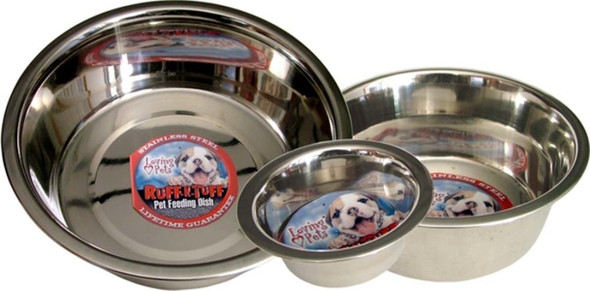 <body><p>Loving Pets Ruff N' TuffÂ® Traditional Stainless Steel dog dishes are veterinarian recommended. Stainless steel is healthy, easy to clean, dishwasher safe, bacteria resistant and do not retain odors. They are a durable and extremely affordable dog Dish solution</p></body>