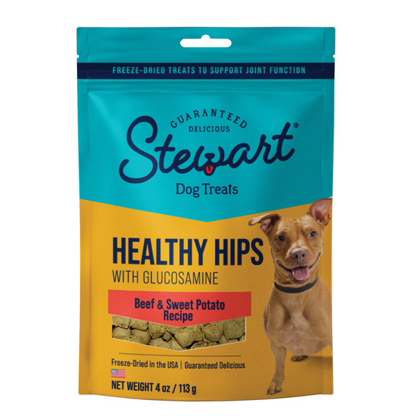 <body><p>Our Healthy Hips with glucosamine treats are made with ingredients to keep your pups hips and joints feeling great! Freeze-dried in the USA and packed with protein and nutrition that theyâ€™ll crave.</p><ul><li>Healthy Hips with glucosamine treats</li> <li>Made with ingredients to keep your pups hips and joints feeling great</li> <li>Freeze-dried in the USA</li> <li>Packed with protein and nutrition dogs crave</li></ul></body>