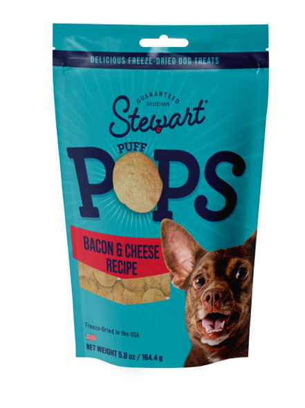 <body><p>Our PuffPops bacon and cheese treats are full of mouthwatering bacon and combined with delectable cheese in every bite. Freeze-dried in the USA and made with real bacon that dogs crave!</p><ul><li>Freeze-dried in the USA</li> <li>Made with real, carefully crafted ingredients that dogs crave</li> <li>Supports Strong Muscles</li> <li>No artificial preservatives or coloring</li> <li>Made with real bacon</li></ul></body>