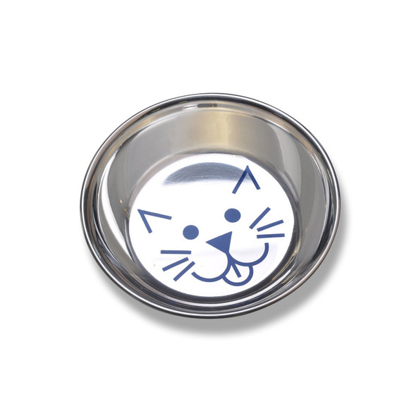 <body><p>The Van Ness Stainless Steel Heavyweight (Saucer Style) 8 oz. capacity decorated w/ rubber bottom is ideally sized and shaped for cats. The shallow non-skid saucer style bowl is perfect for all cats. Made from high grade, high polished, hygienic stainless Steel with easy clean finish. Skid proof bonded rubber on bottom of bowl with a decorated food safe design in bowl. Safe for Pets & environment, BPA free.</p><ul><li>Shallow non-skid saucer style bowl</li> <li>8 oz. capacity</li> <li>Skid proof bonded rubber on bottom</li> <li>Ideally sized and shaped for cats</li> <li>Made from high grade, high polished, hygienic stainless Steel with easy clean finish</li> <li>Decorated food safe design in bowl</li> <li>Safe for Pets & environment, BPA free</li></ul></body>