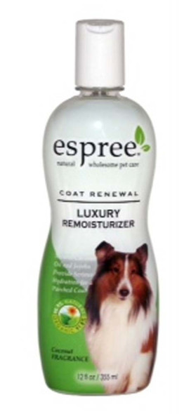 <body><p>Espree luxurious re-moisturizing conditioner with 100% organically grown aloe vera for all-natural and wholesome pet care. Safe to use with flea treatments. Featuring a sumptuous long-haired Collie on the label.</p></body>